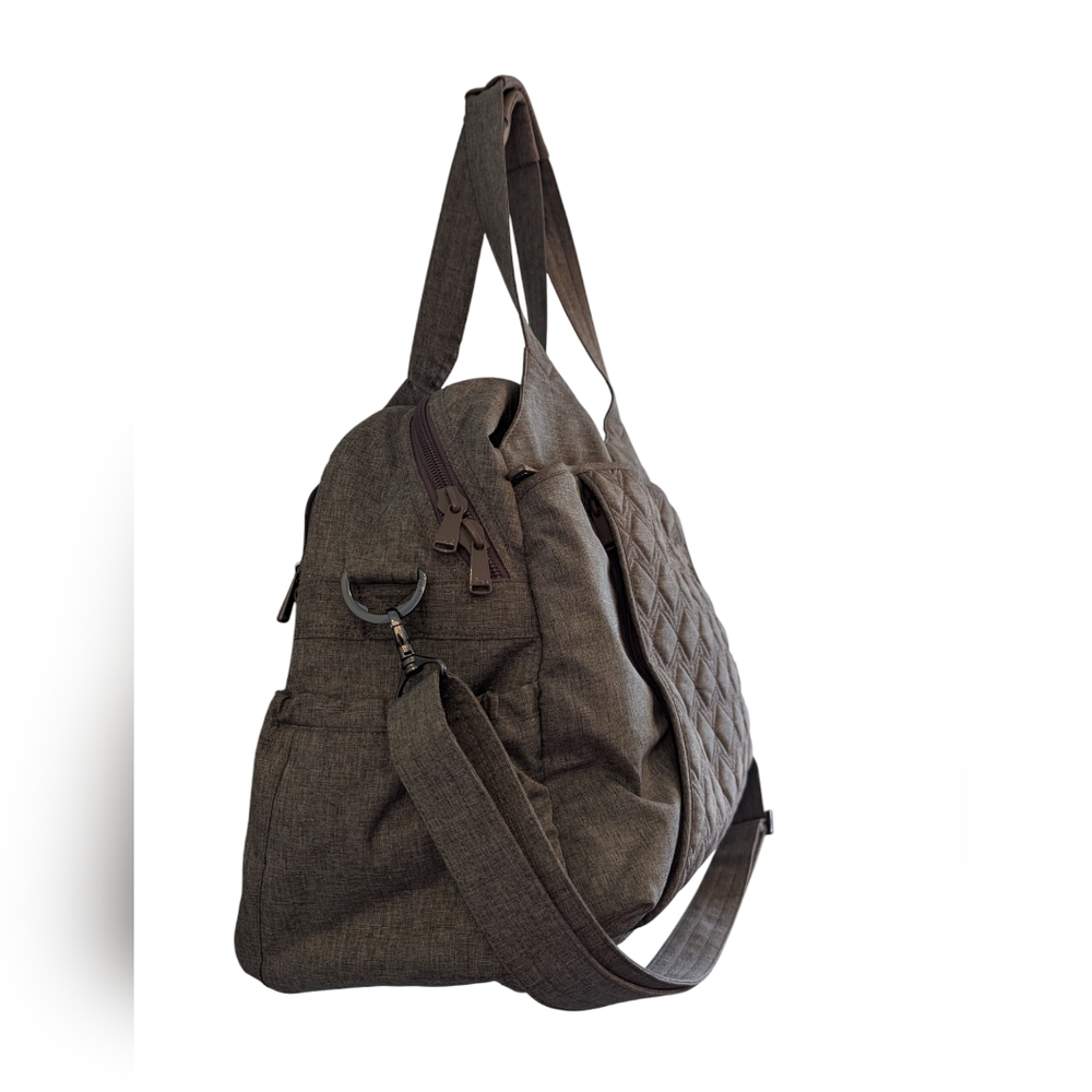 Large Lug Pontoon Weekender Bag Walnut - Picture 3 of 16